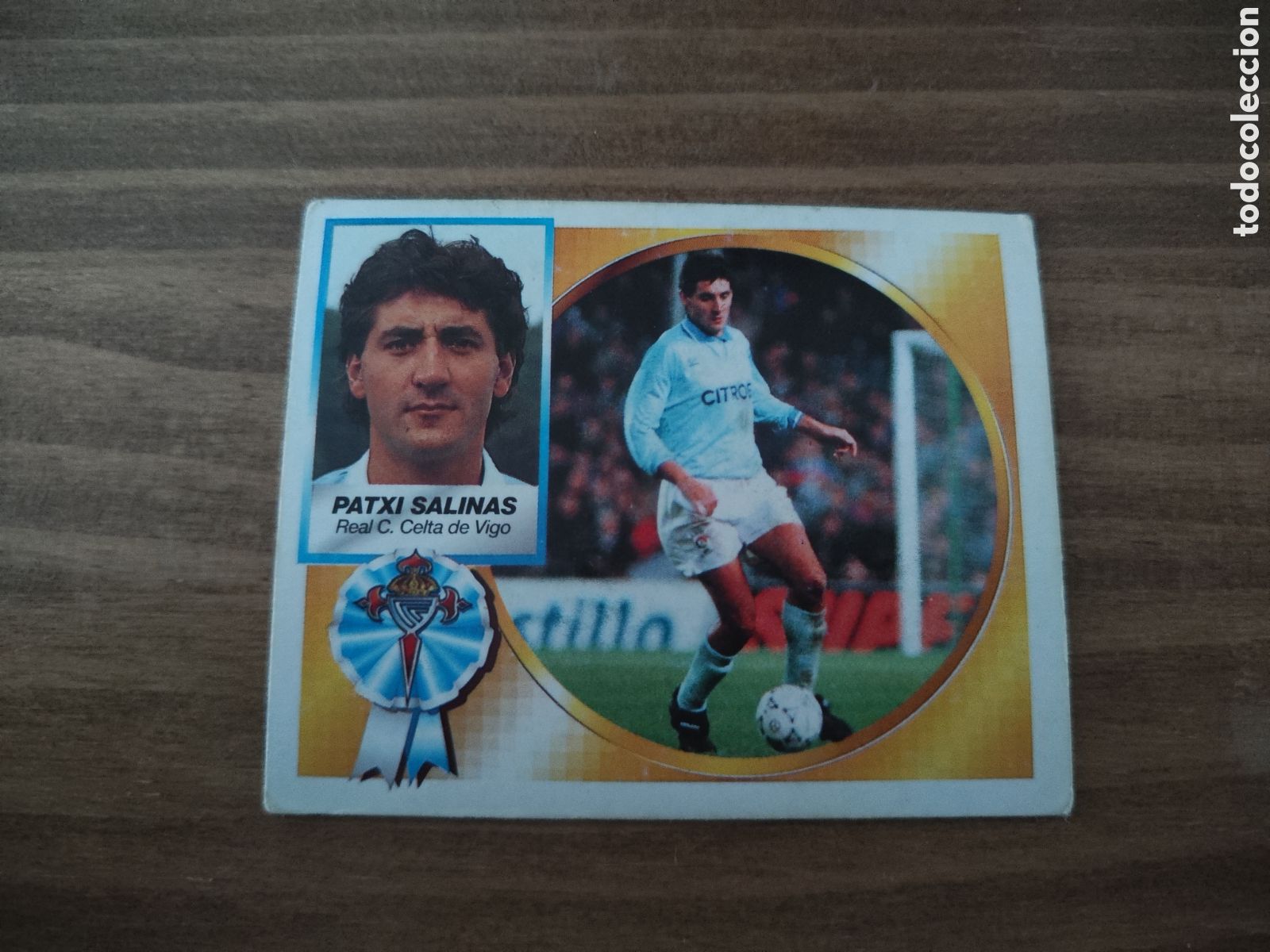 Cromos de f&uacute;tbol: Este 94 95 sin pegar Celta Patxi Salinas - Foto 1