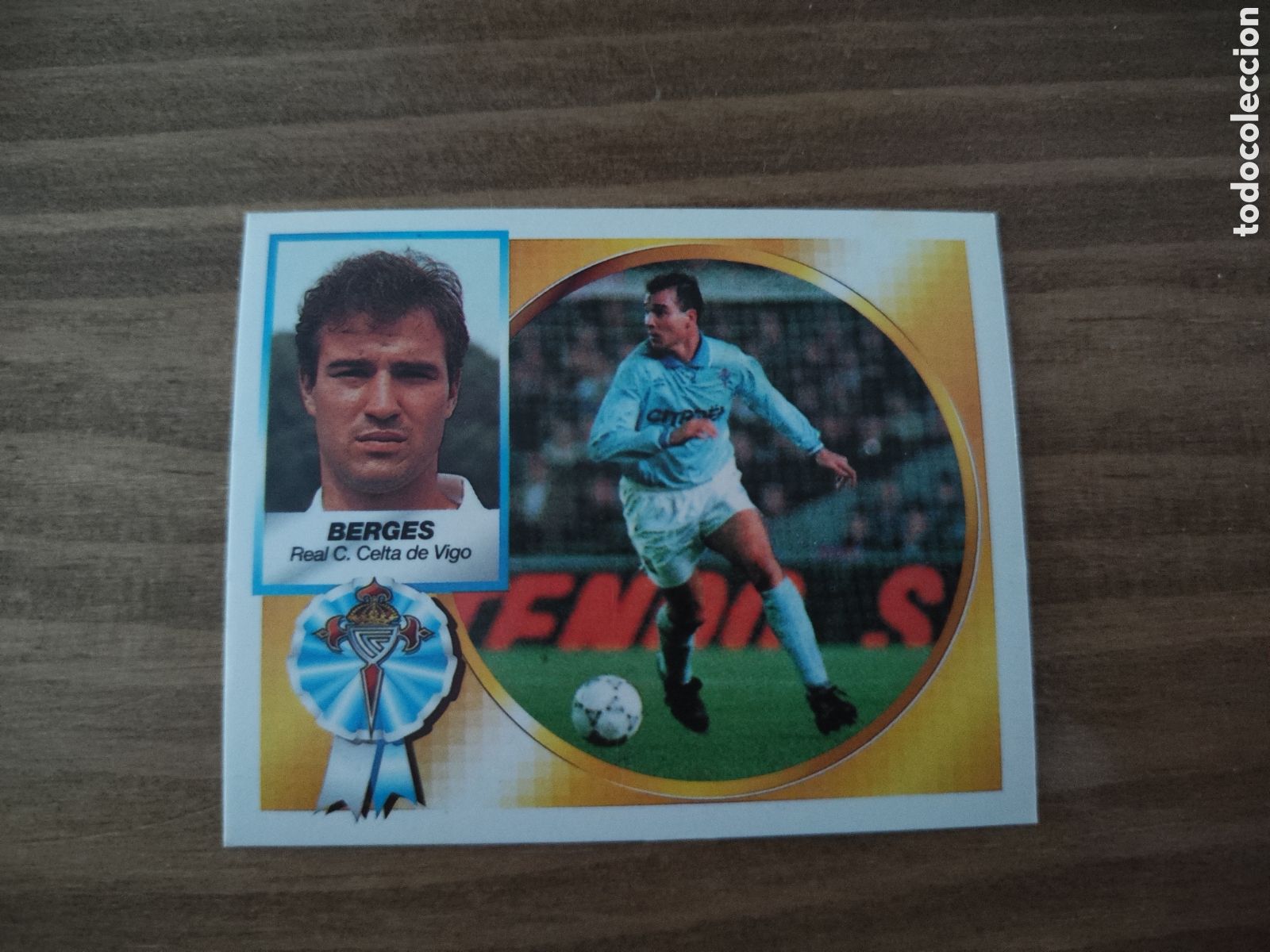 Cromos de f&uacute;tbol: Este 94 95 sin pegar Celta Berges - Foto 1