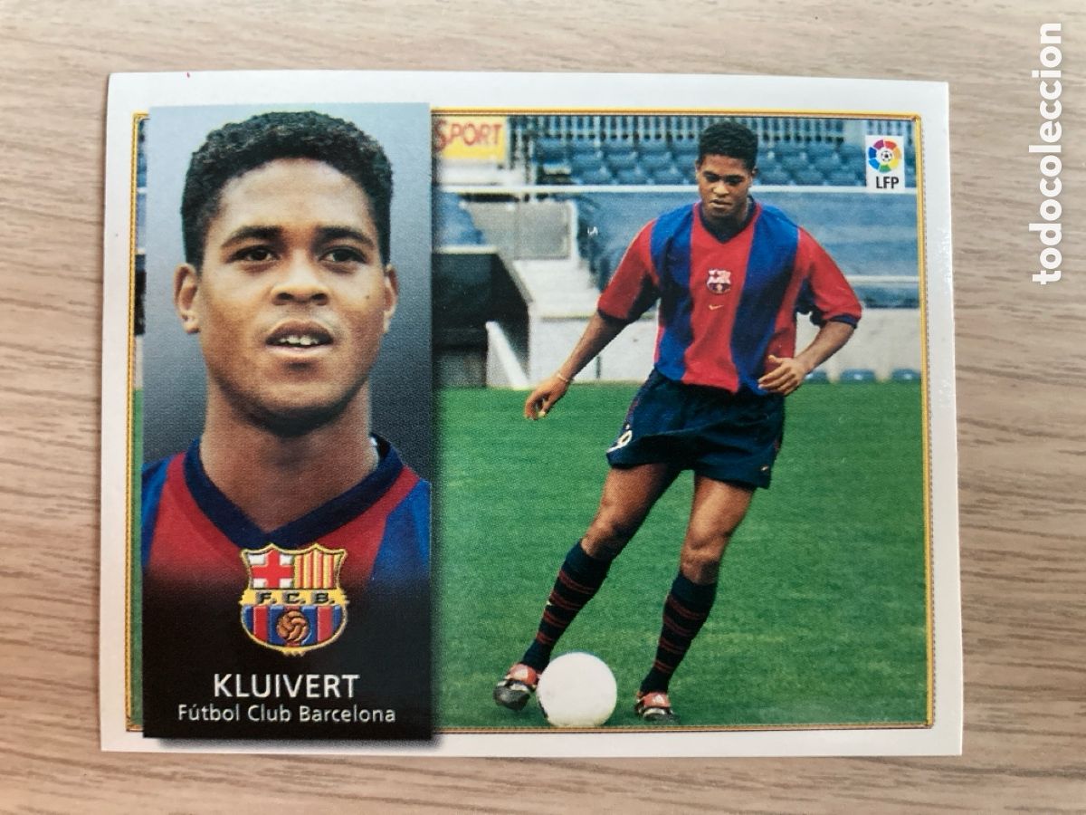 Fu&szlig;ball-Sticker: KLUIVERT COLOCA BARCELONA LIGA ESTE 1998 1999 98 99 NUNCA PEGADO SIN PEGAR