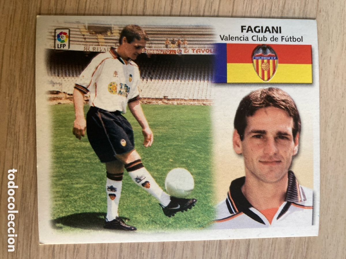 Football Stickers: FAGIANI VALENCIA COLOCA LIGA ESTE 1999 2000 99 00 NUNCA PEGADO SIN PEGAR