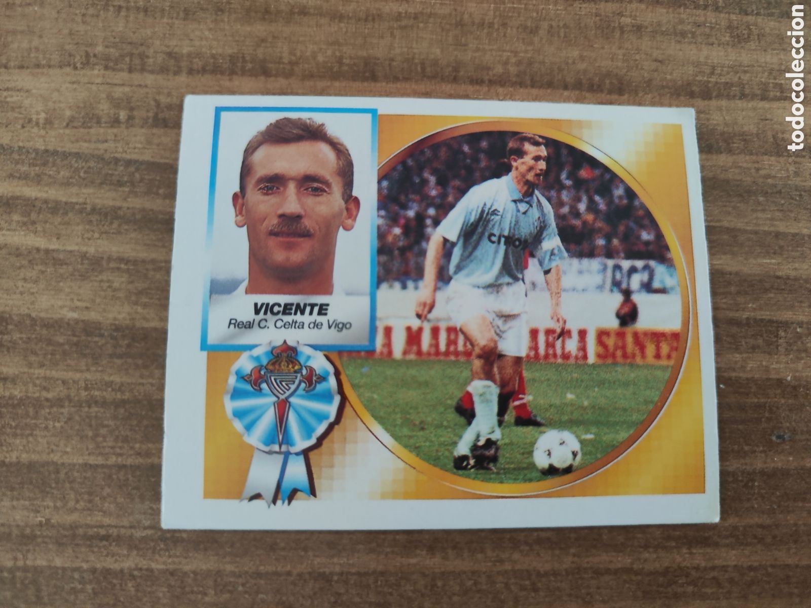 Cromos de f&uacute;tbol: Este 94 95 sin pegar Celta Vicente - Foto 1