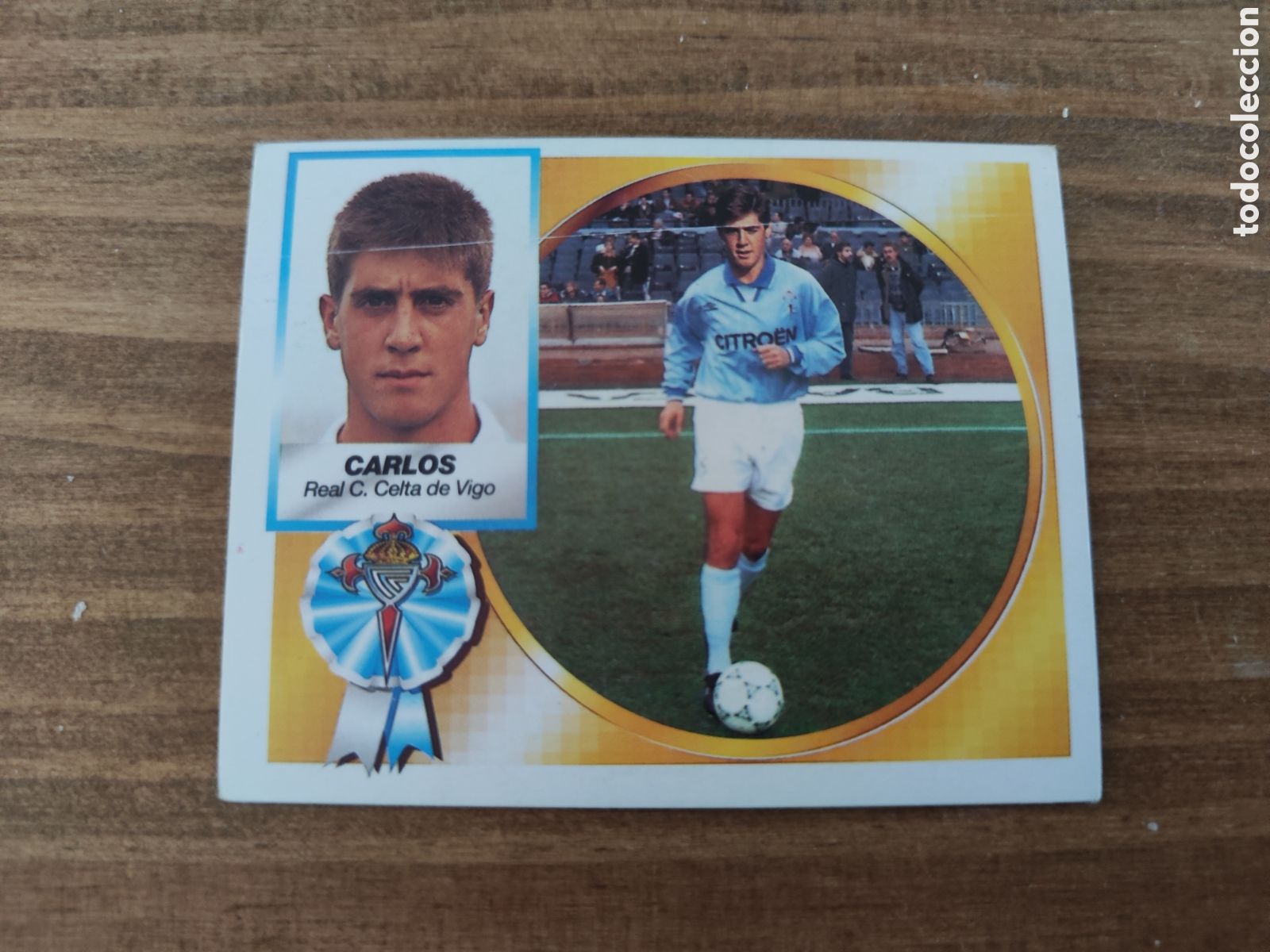 Cromos de f&uacute;tbol: Este 94 95 sin pegar Celta Carlos - Foto 1