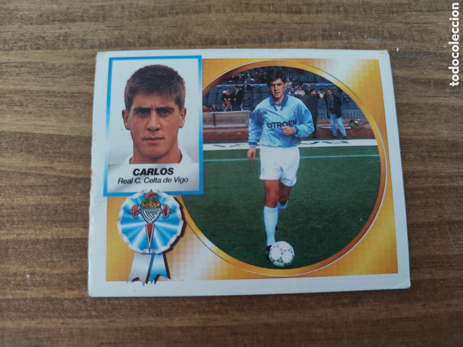 Cromos de f&uacute;tbol: Este 94 95 sin pegar Celta Carlos - Foto 1