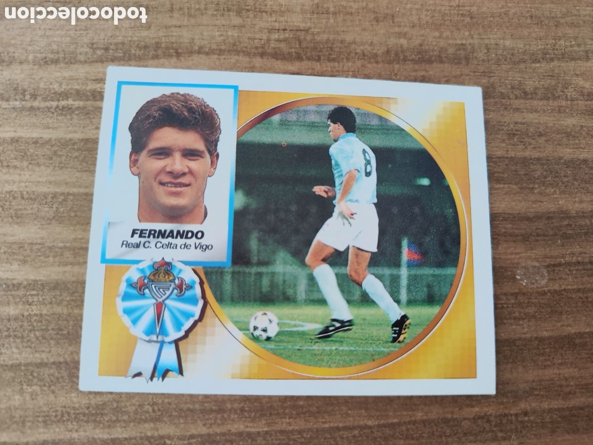 Cromos de f&uacute;tbol: Este 94 95 sin pegar Celta Fernando - Foto 1