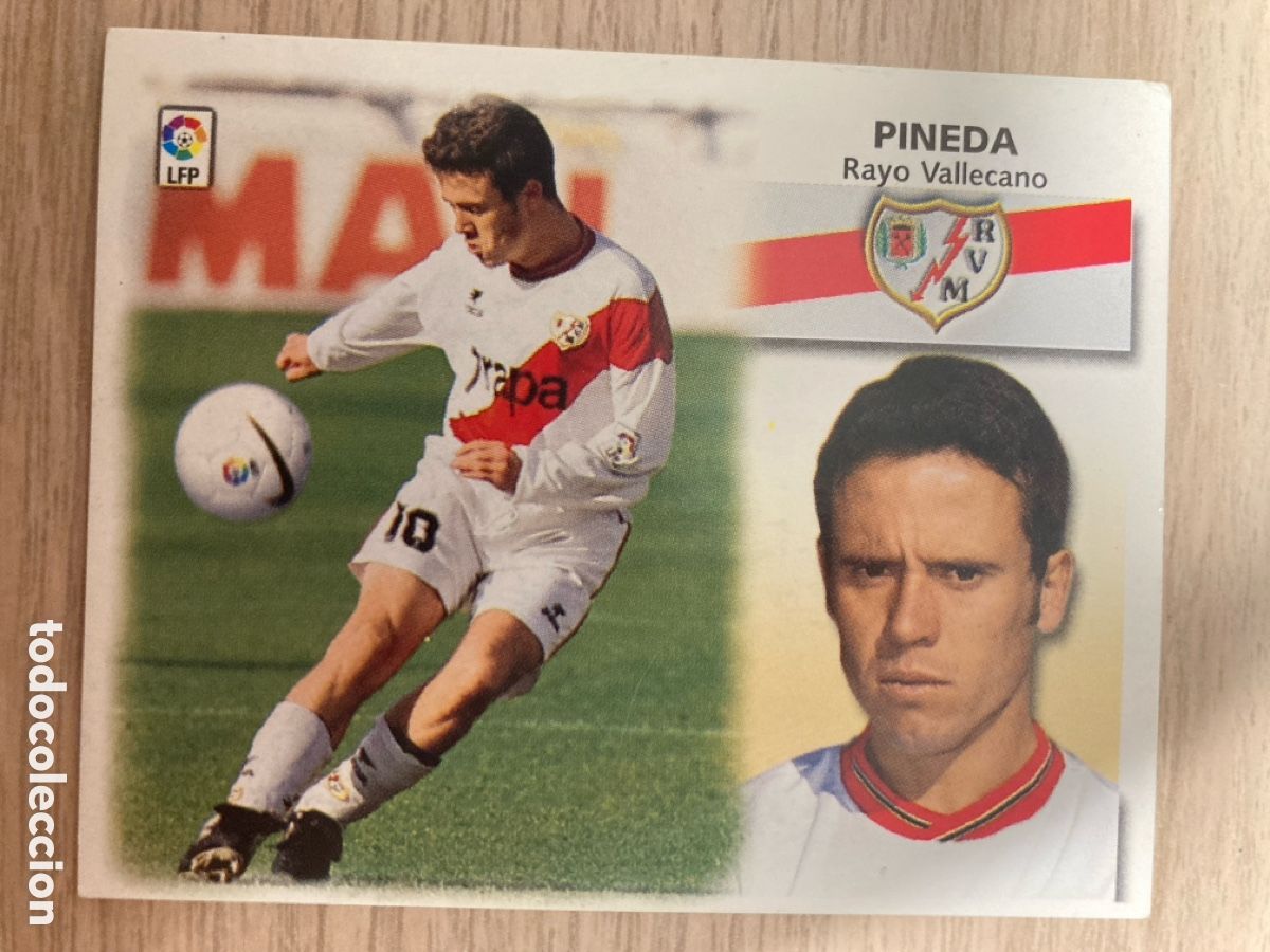 Football Stickers: PINEDA RAYO VALLECANO BAJA LIGA ESTE 1999 2000 99 00 NUNCA PEGADO SIN PEGAR