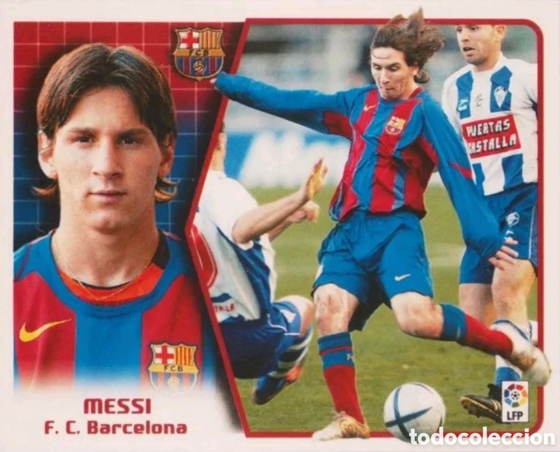 Cromos de f&uacute;tbol: Lionel Messi 2004-05 - Foto 1