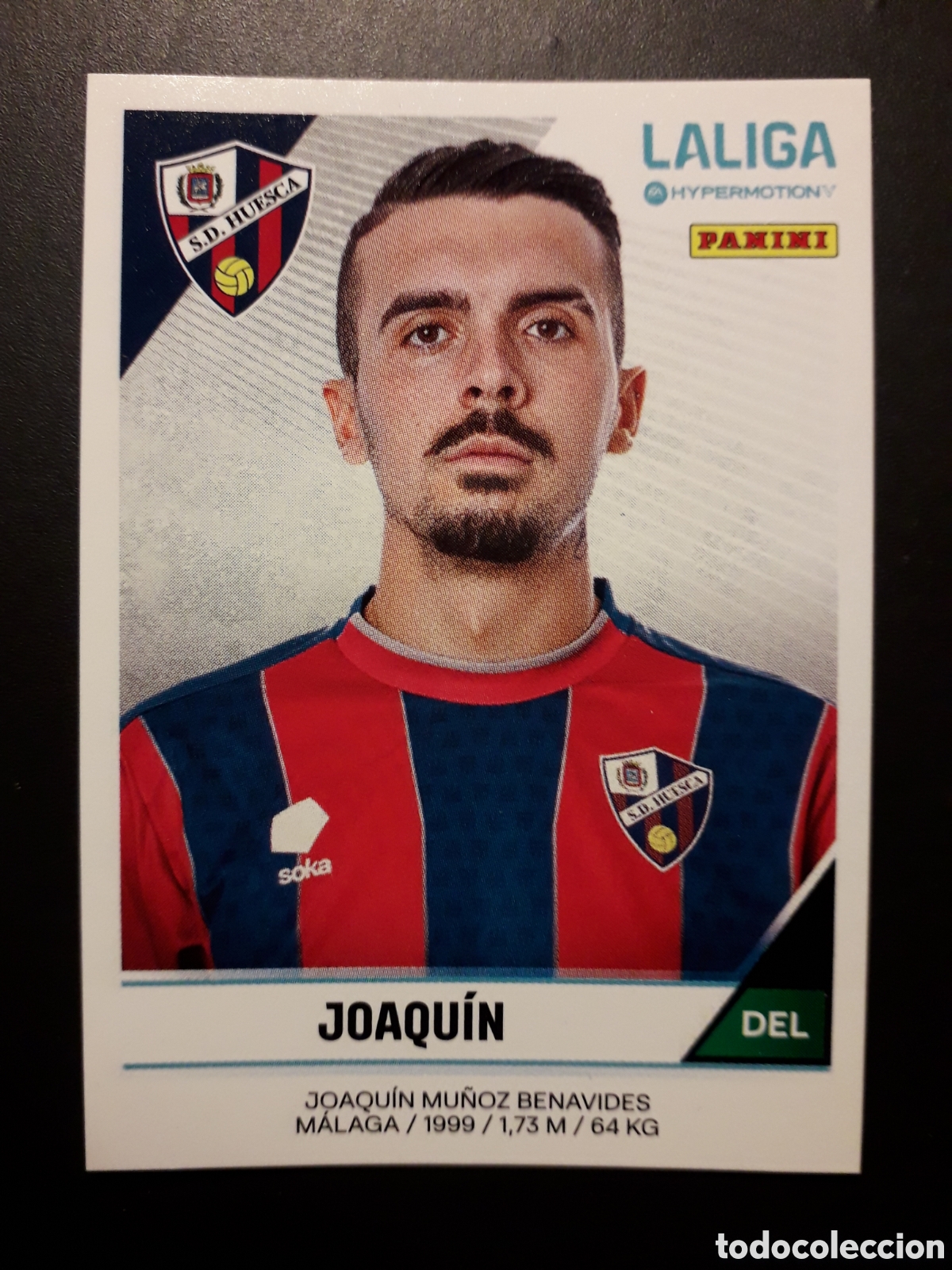 Cromos de F&uacute;tbol: JOAQU&Iacute;N HUESCA N&deg; 265 LALIGA HYPERMOTION 24 25 2024 2025 PANINI SIN PEGAR PEDIDO M&Iacute;NIMO 3&euro;