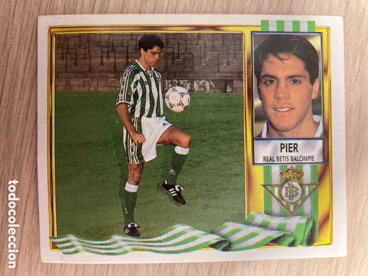 Cromos de Futebol: PIER BETIS FICHAJE 17 LIGA ESTE 1995 1996 95 96 NUNCA PEGADO SIN PEGAR