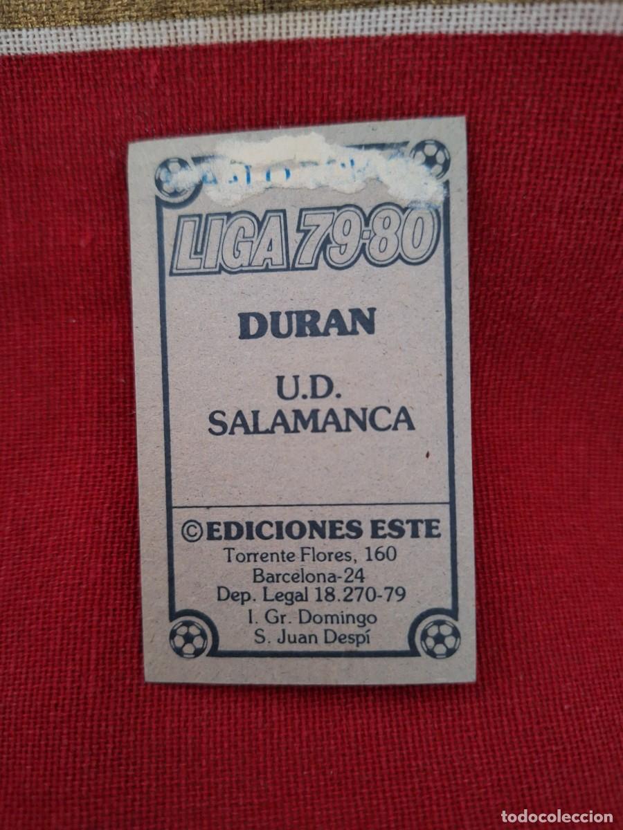 Cromos de f&uacute;tbol: 79 80 ESTE Salamanca Dur&aacute;n - Foto 2