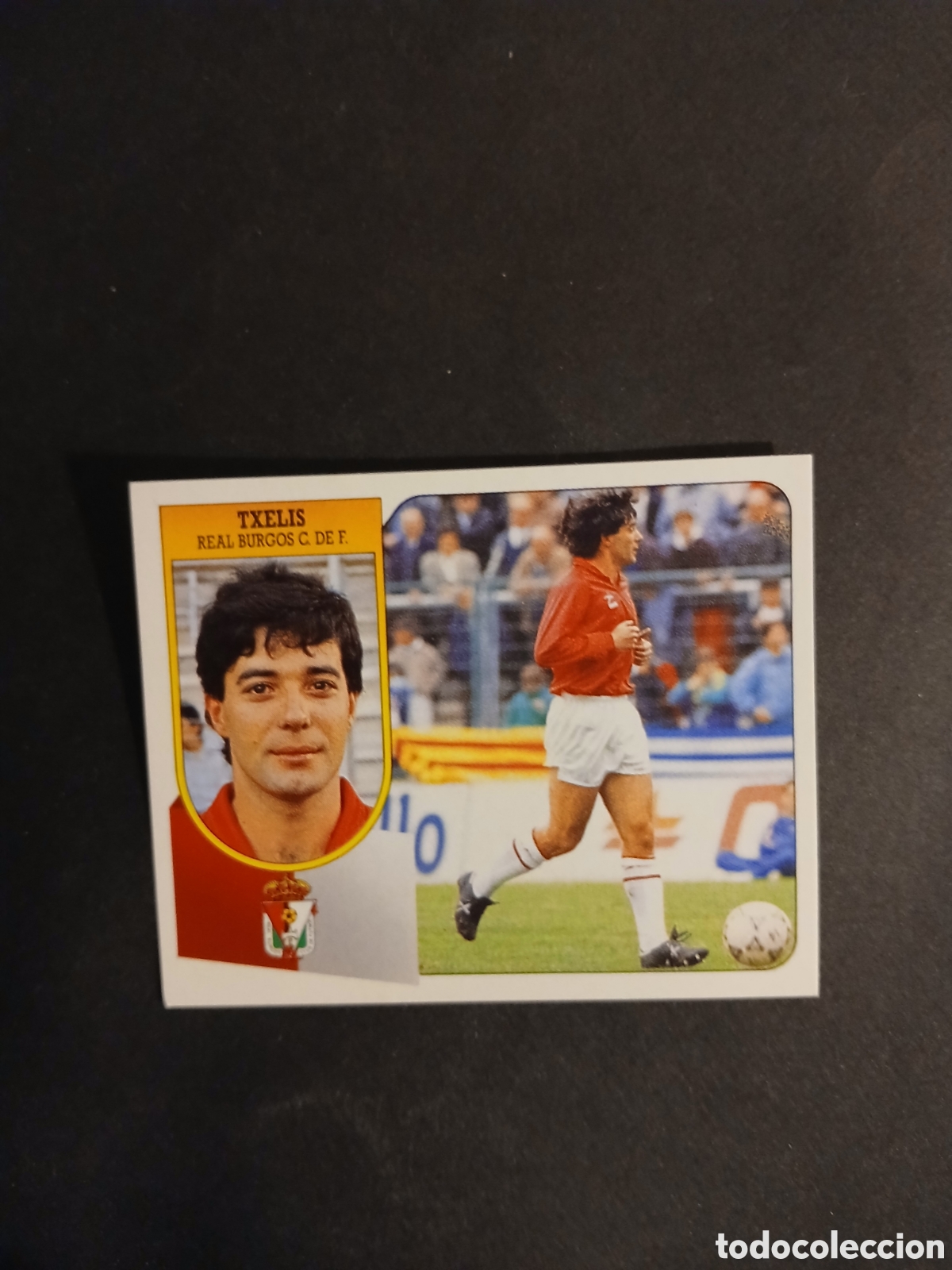 Cartes &agrave; collectionner de Football: TXELIS BURGOS BAJA ADHESIVO LIGA ESTE 1991/92 91 92 NUNCA PEGADO SIN PEGAR
