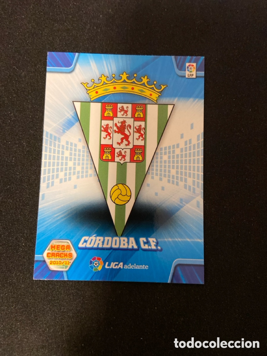Cartes &agrave; collectionner de Football: ESCUDO 424 (CORDOBA) PANINI MEGACRACKS 2010-2011 10 11 CROMO CARTA M-3