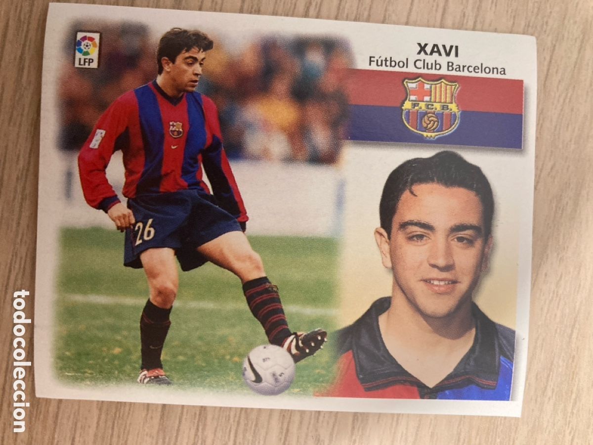 Figurine di Calcio: XAVI BARCELONA LIGA ESTE 1999 2000 99 00 NUNCA PEGADO SIN PEGAR