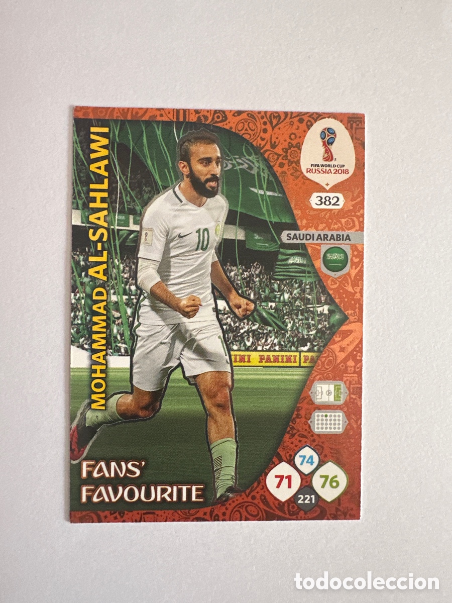 Figurine di Calcio: AL-SAHLAWI 382 ARABIA SAUD&Iacute; FANS FAVOURITE ADRENALYN MUNDIAL RUSIA 2018 FIFA WORLD CUP RUSSIA