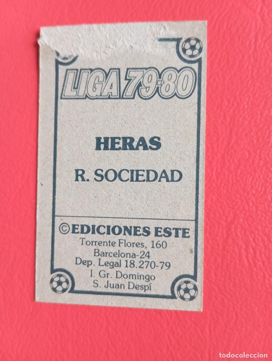 Cromos de f&uacute;tbol: Este 79 80 HERAS DE LA REAL SOCIEDAD - Foto 2