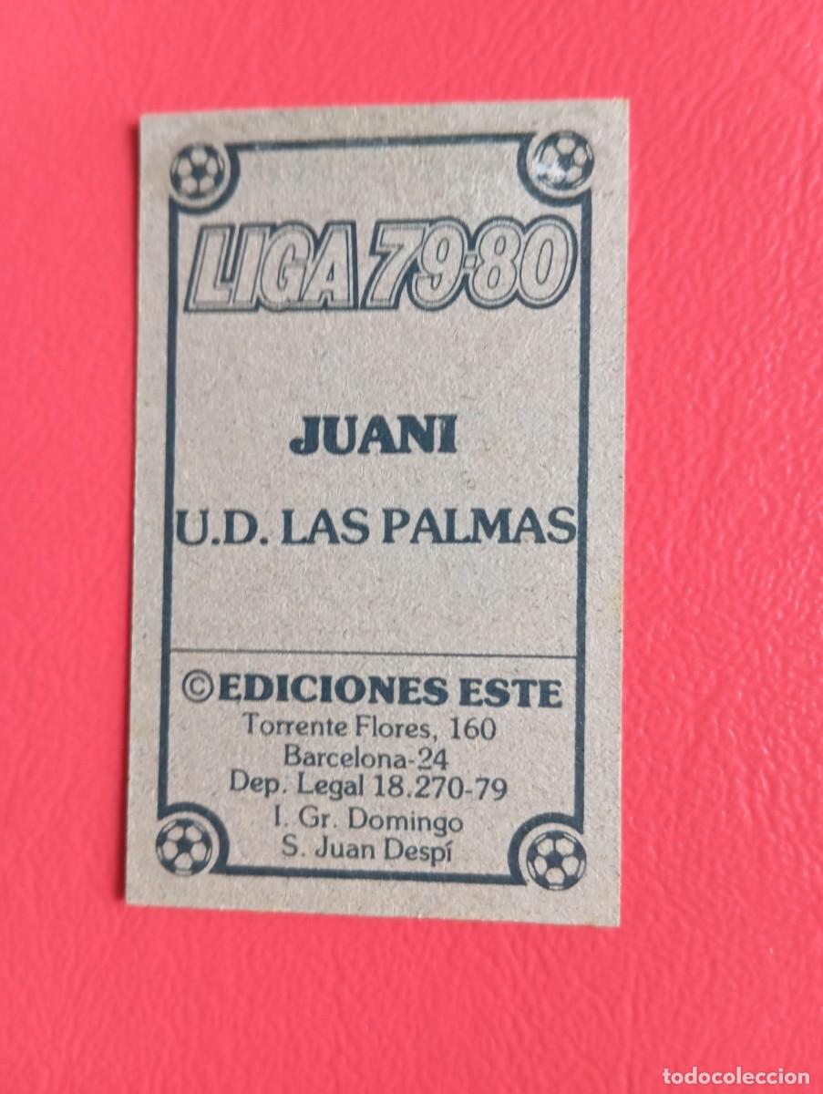 Cromos de f&uacute;tbol: Este 79 80 JUANI DE LAS PALMAS - Foto 2