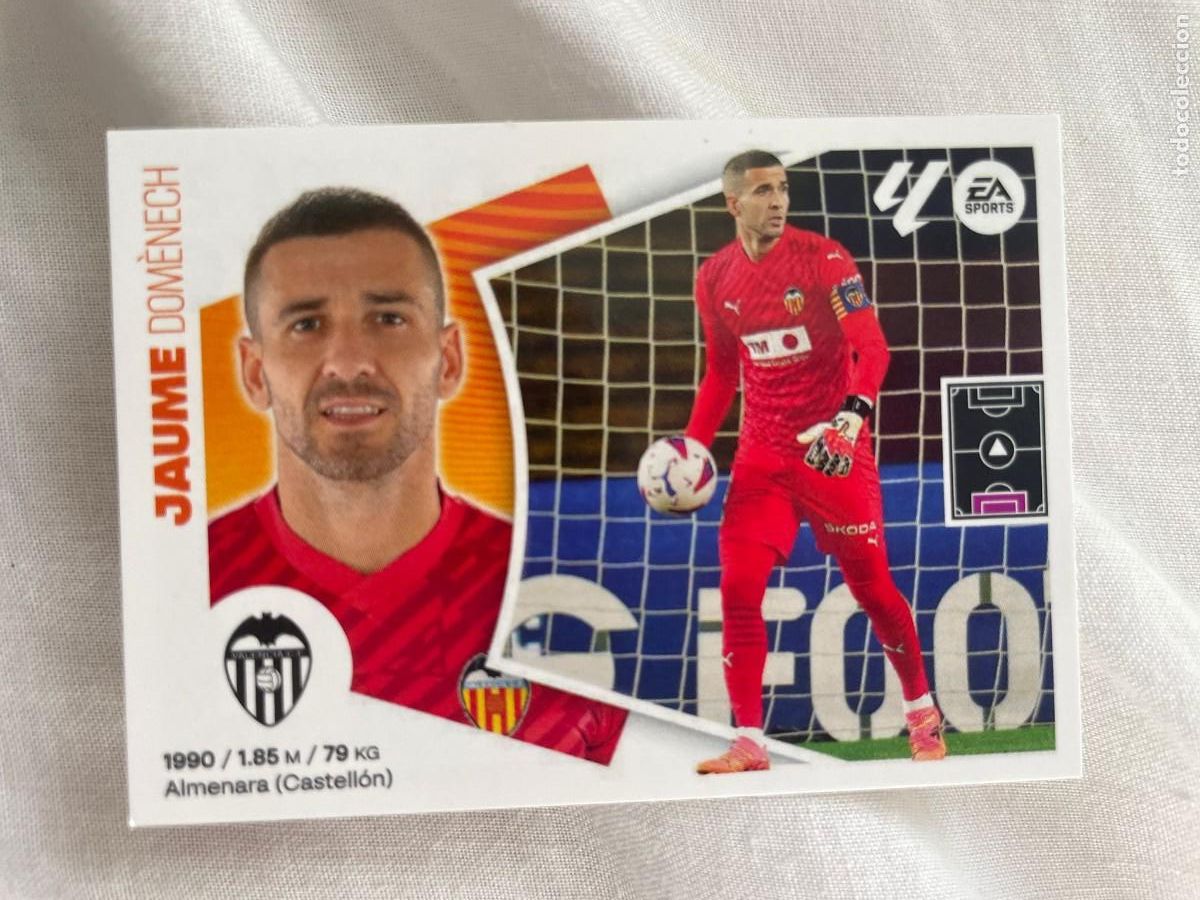 Cromos de Futebol: N&ordm; 4 JAUME DOMENECH, VALENCIA, LIGA ESTE 2024 2025, 24 25, PANINI