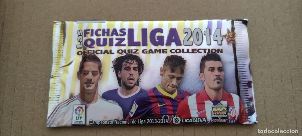 Cromos de F&uacute;tbol: SOBRE SIN ABRIR - LAS FICHAS QUIZ LIGA 2014 - PLATINUM - MUNDICROMO- 20&ordm; EDICI&Oacute;N
