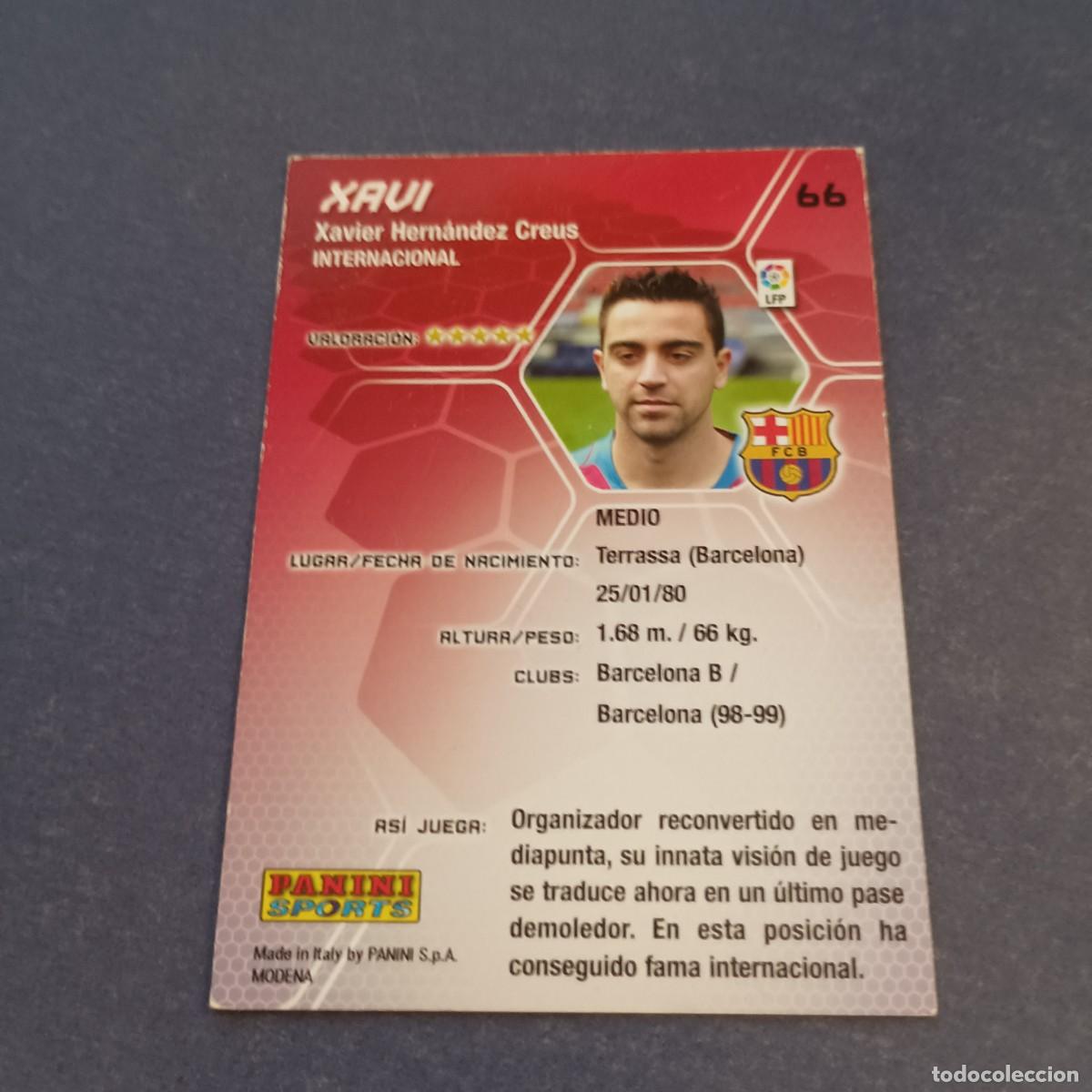 Cromos de f&uacute;tbol: XAVI MEGA CRACKS 05 06 - Foto 2