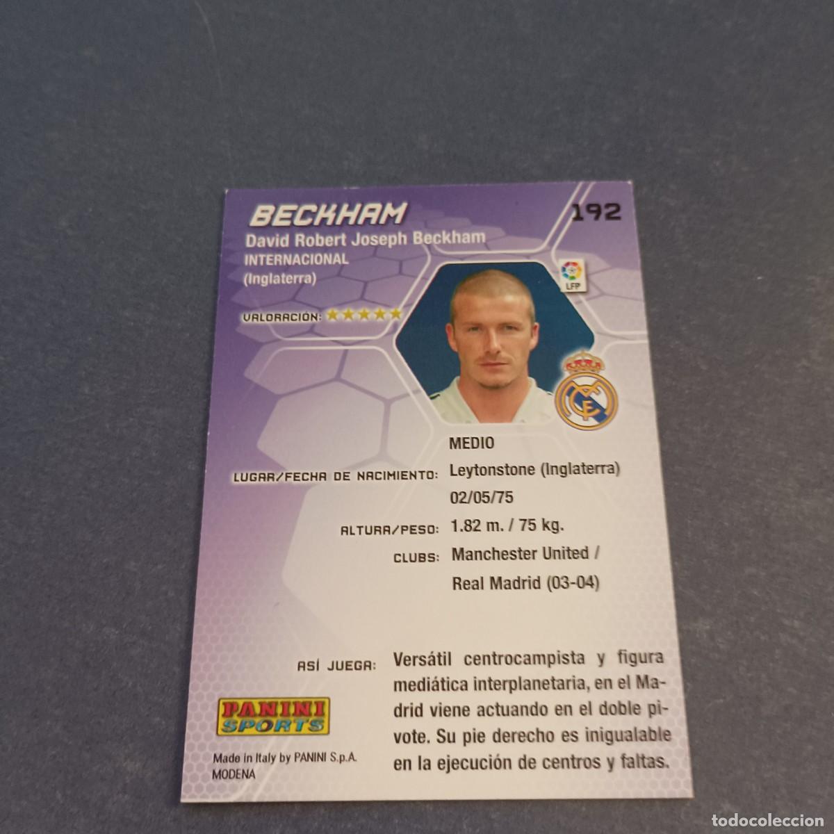Cromos de f&uacute;tbol: BECKHAM MEGA CRACKS 05 06 - Foto 2