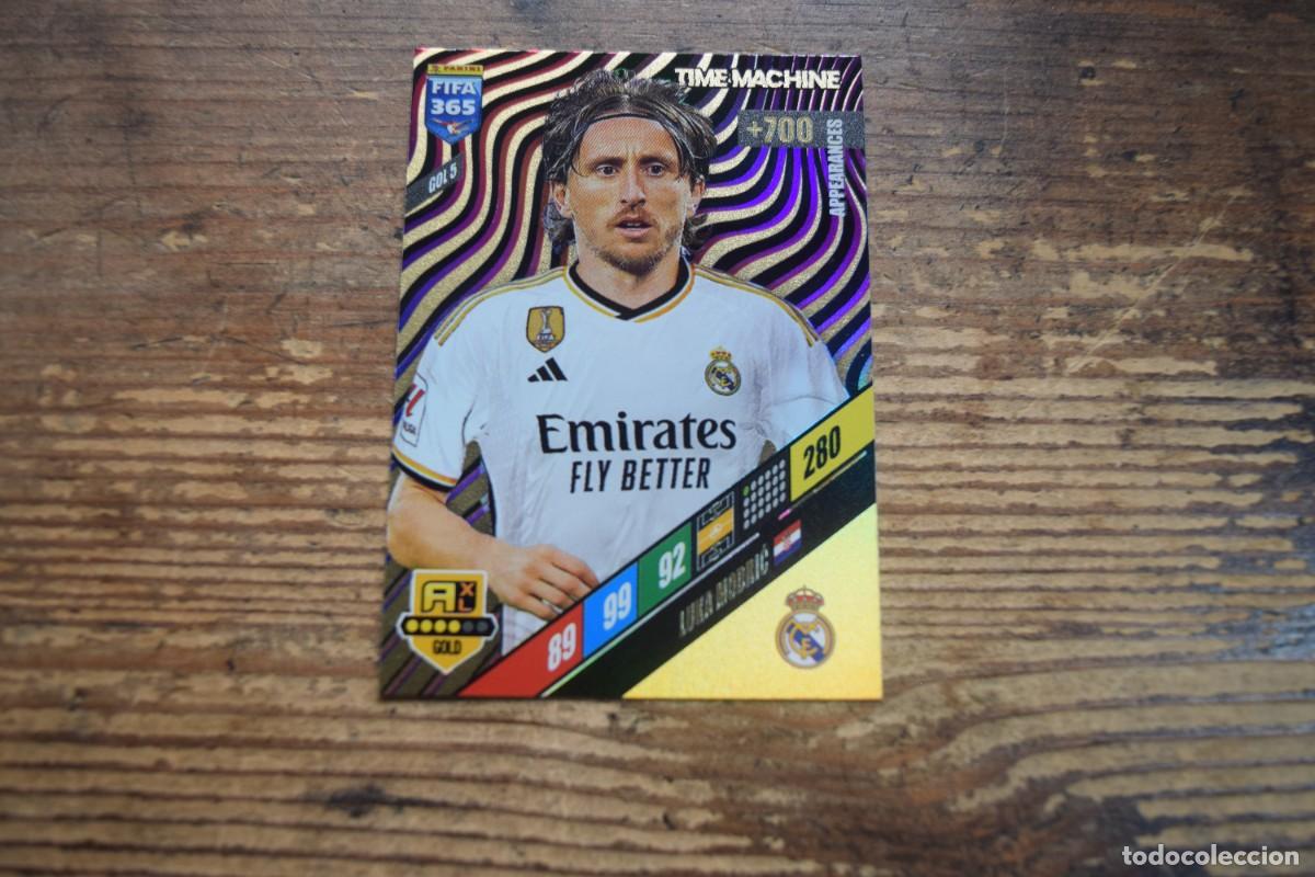 Cromos de f&uacute;tbol: Fifa 365, 2024, Modric del Real Madrid, time machine - Foto 1