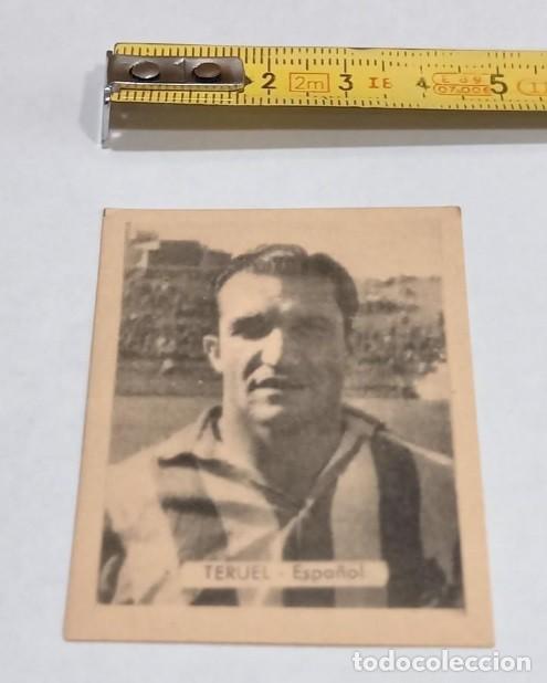 Cromos de f&uacute;tbol: Cromo jugador TERUEL del ESPA&Ntilde;OL Liga 50-51 ( nunca pegado) Editorial RUIZ ROMERO