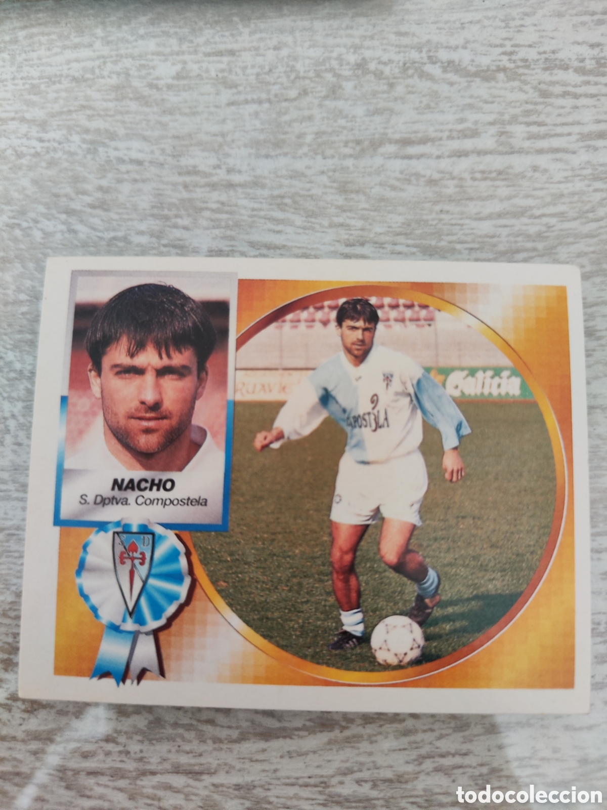 Cromos de f&uacute;tbol: Este 94 95 sin pegar Compostela Nacho - Foto 1