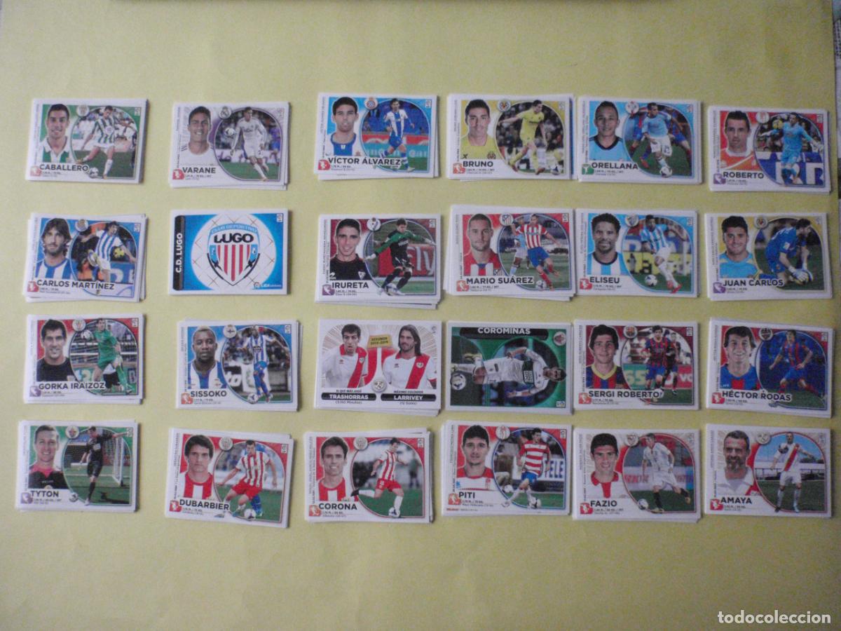 Figurine di Calcio: Lote cromos f&uacute;tbol stickers 206 diferentes y sin pegar. Liga Ediciones ESTE 2014 2015. 14 15
