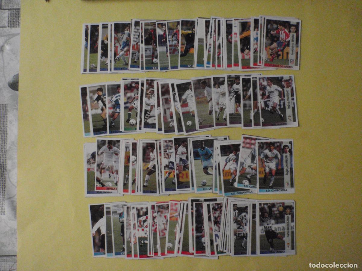 Fu&szlig;ball-Sticker: Lote 130 cromos f&uacute;tbol diferentes recortados. LIGA 96/97. Panini 1996 1997