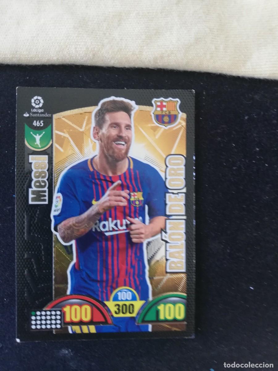 Cromos de f&uacute;tbol: Cromo Messi bal&oacute;n de oro 2017-2018 - Foto 1