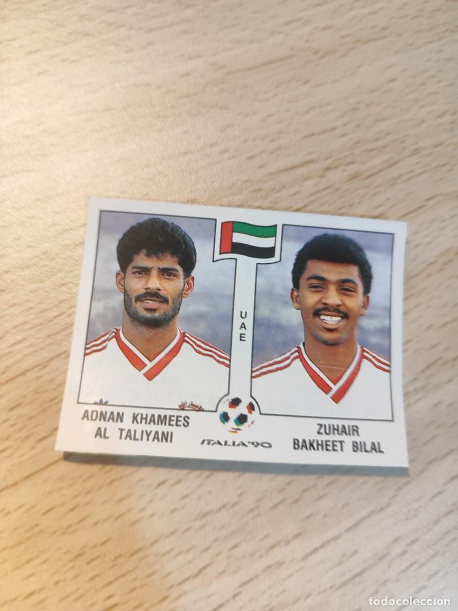 Figurine di Calcio: 314 ITALIA 90 MUNDIAL PANINI ADNAN KHAMEES AL TALIYANI / ZUHAIR BAKHEET BILAL - UAE EMIRATOS ARABES