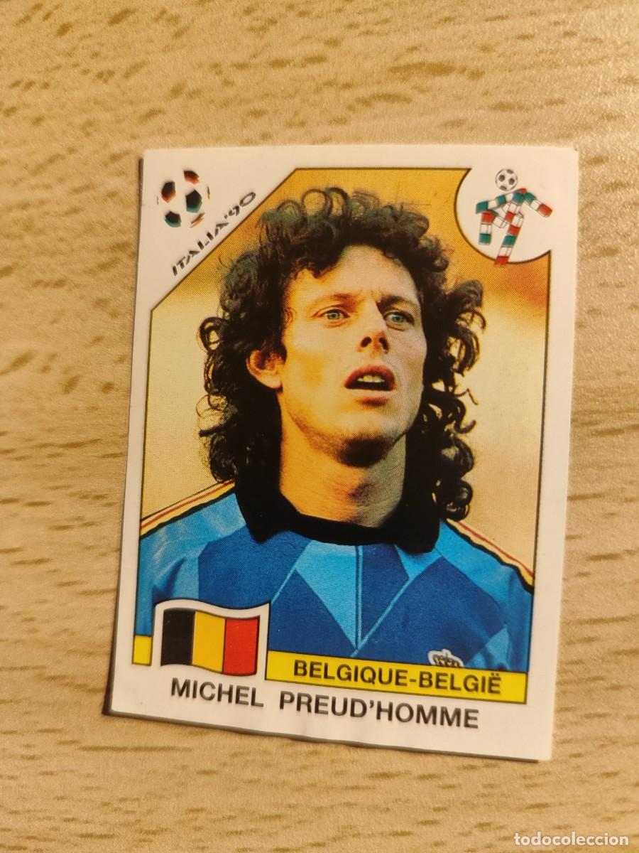Figurine di Calcio: 326 ITALIA 90 MUNDIAL PANINI MICHEL PREUD'HOMME - BELGICA - RECUPERADO DESPEGADO - 1990 WORLD CUP
