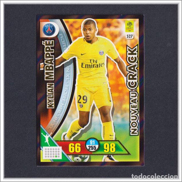 Fu&szlig;ball-Sticker: ADRENALYN 2017 2018 17 18 PANINI MBAPP&Eacute; 527 PSG PARIS SAINT-GERMAIN NOUVEAU CRACK LIGUE ROOKIE FOOT