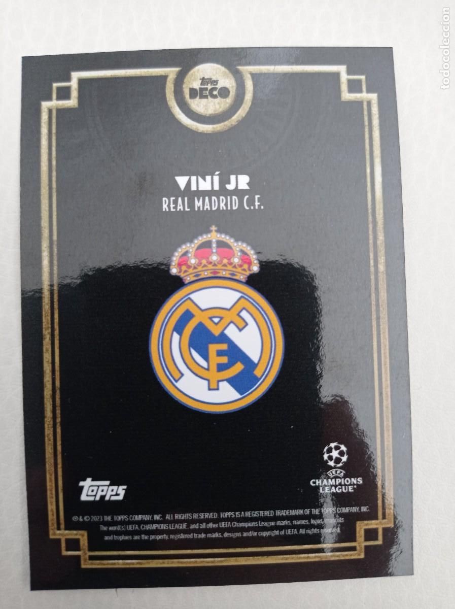 Cromos de f&uacute;tbol: VINICIUS TOPPS DECO REAL MADRID - Foto 2