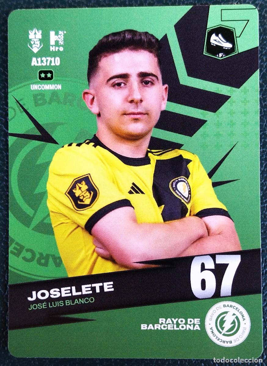 Fu&szlig;ball-Sticker: A13710 JOSELETE RAYO DE BARCELONA FICHAS ALBUM KINGS LEAGUE INFOJOBS 2024 KOLEX