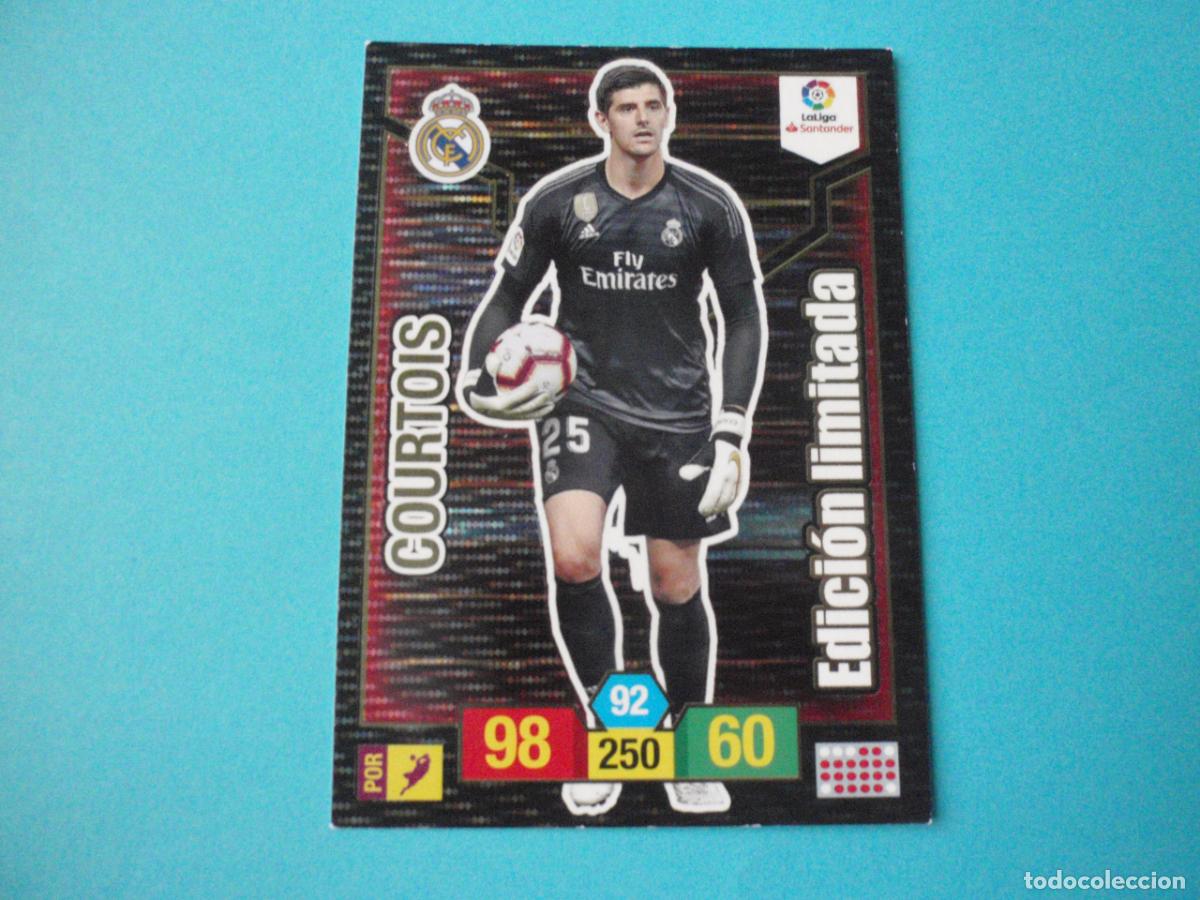 Cromos de F&uacute;tbol: Cromo COURTOIS EDICI&Oacute;N LIMITADA. Trading card Liga Ficha Adrenalyn XL 2018 2019 Panini. 18 19