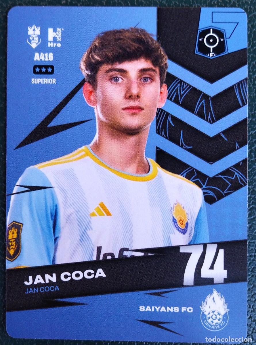 Fu&szlig;ball-Sticker: A416 JAN COCA SAIYANS FC FICHAS ALBUM KINGS LEAGUE INFOJOBS 2024 KOLEX