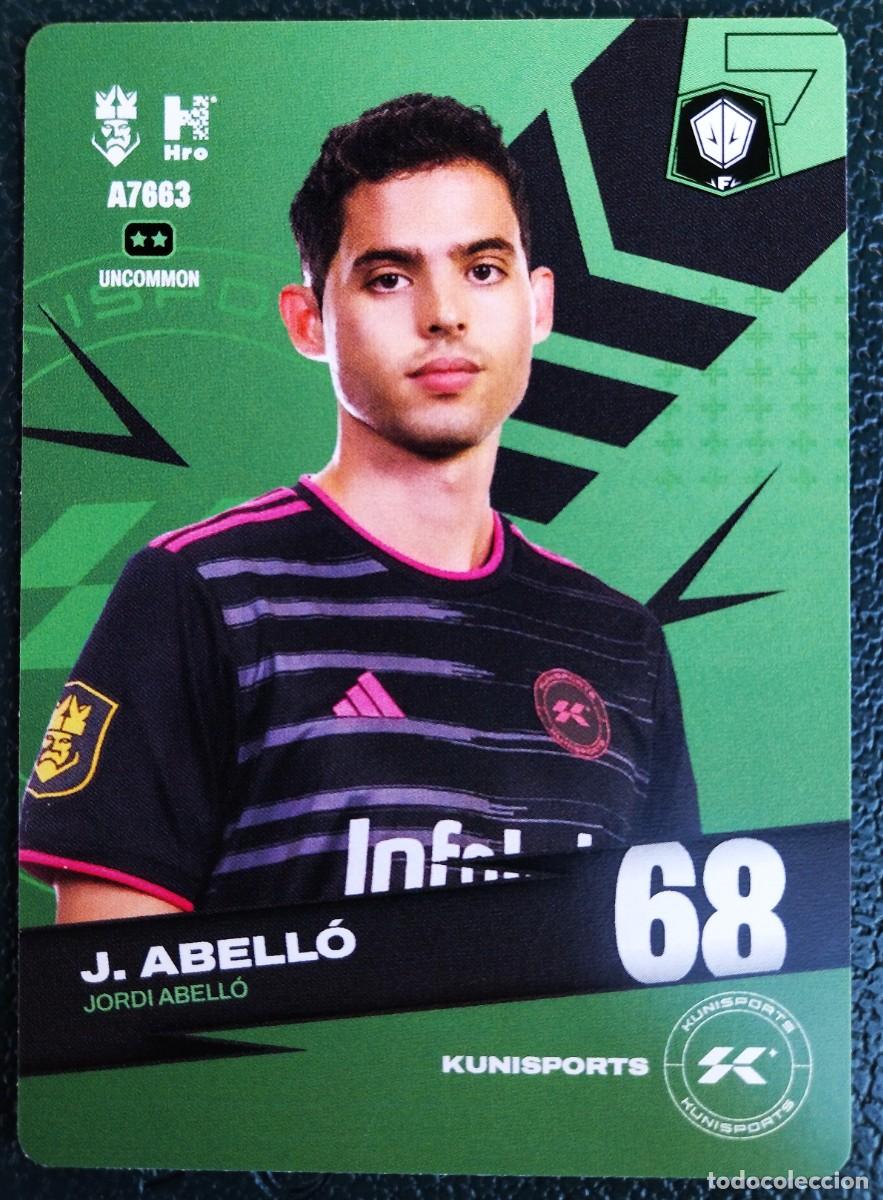 Fu&szlig;ball-Sticker: A7663 JORDI ABELLO KUNISPORTS FICHAS ALBUM KINGS LEAGUE INFOJOBS 2024 KOLEX