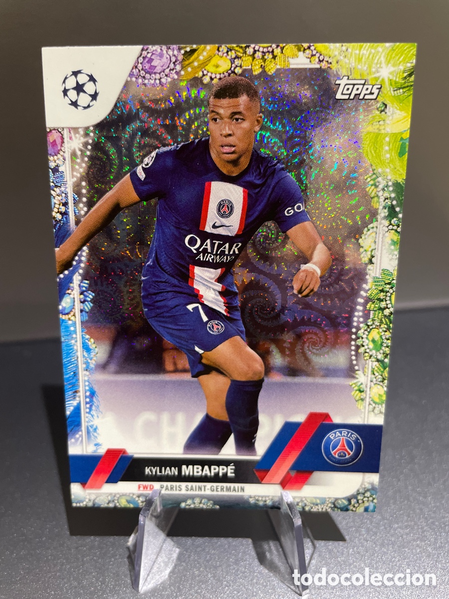 Cromos de f&uacute;tbol: Mbappe 100 Topps Carnaval 2022-23 PSG - Foto 1