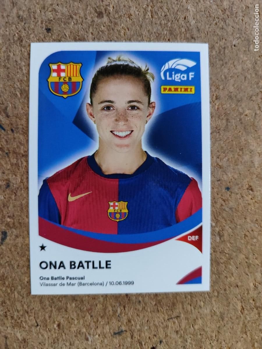 Cromos de f&uacute;tbol: LIGA F ( FEMENINA) 2024/25 STICKER ONA BATLLE FC BARCELONA # 46 PANINI