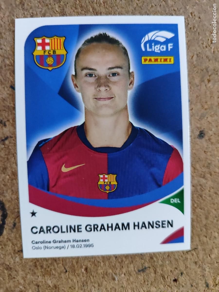 Cromos de f&uacute;tbol: LIGA F ( FEMENINA) 2024/25 STICKER GRAHAM HANSEN FC BARCELONA # 60 PANINI