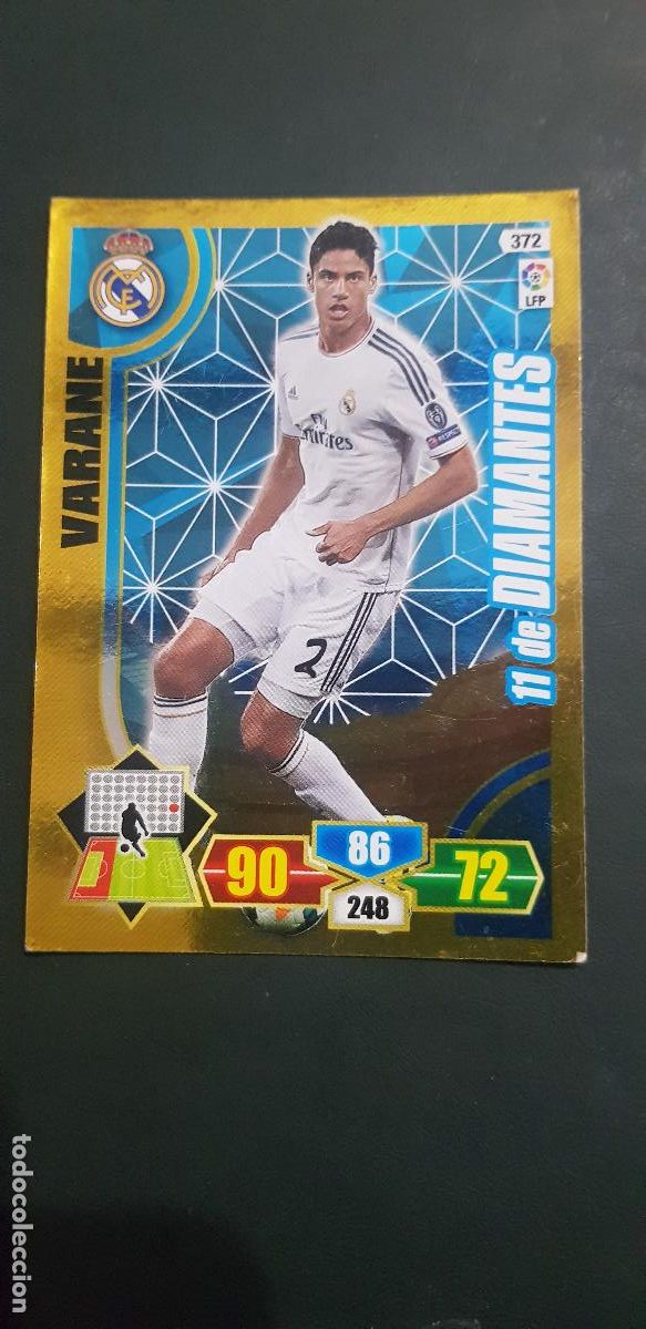 Cromos de f&uacute;tbol: REAL MADRID- VARANE DIAMANTES - Foto 1