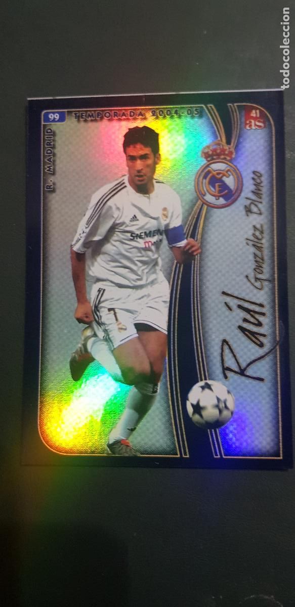Cromos de f&uacute;tbol: REAL MADRID- RAUL GONZALEZ - Foto 1