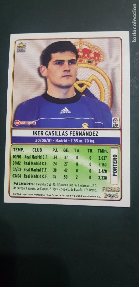 Cromos de f&uacute;tbol: REAL MADRID- IKER CASILLAS - Foto 2