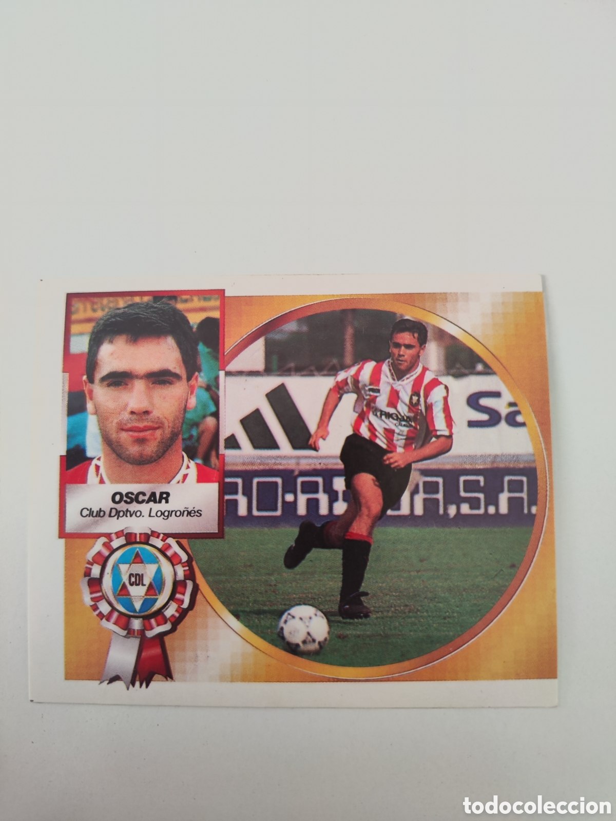 Cromos de f&uacute;tbol: Este 94 95 sin pegar Logro&ntilde;&eacute;s &Oacute;scar - Foto 1