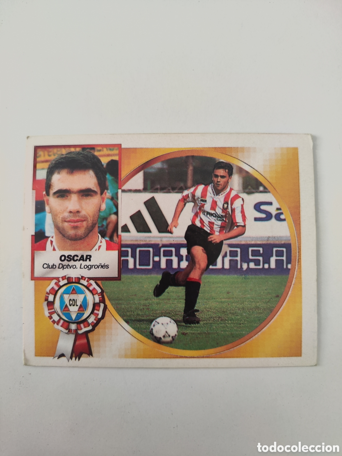 Cromos de f&uacute;tbol: Este 94 95 sin pegar Logro&ntilde;&eacute;s &Oacute;scar - Foto 1