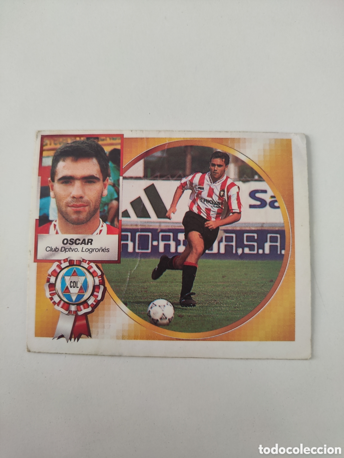 Cromos de f&uacute;tbol: Este 94 95 sin pegar Logro&ntilde;&eacute;s &Oacute;scar - Foto 1