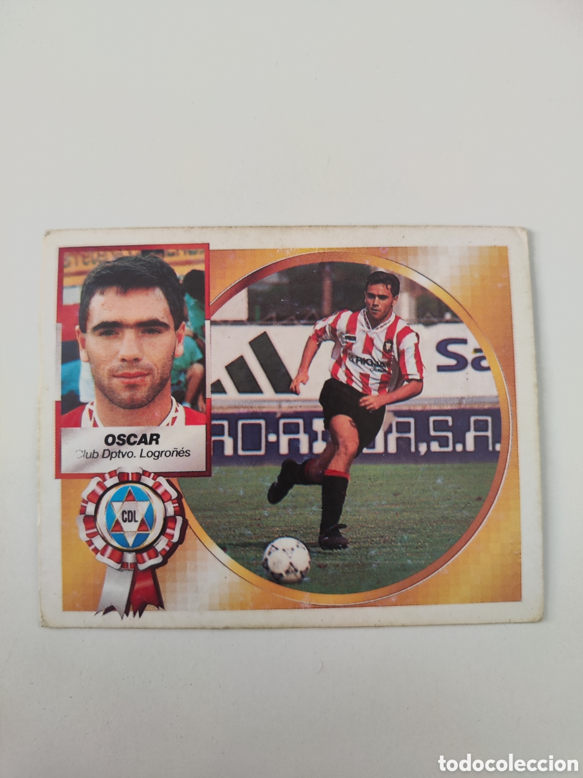Cromos de f&uacute;tbol: Este 94 95 sin pegar Logro&ntilde;&eacute;s &Oacute;scar - Foto 1