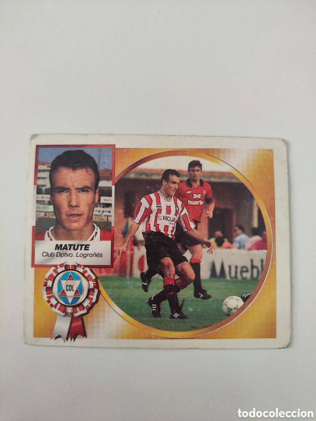 Cromos de f&uacute;tbol: Este 94 95 sin pegar Logro&ntilde;&eacute;s Matute - Foto 1