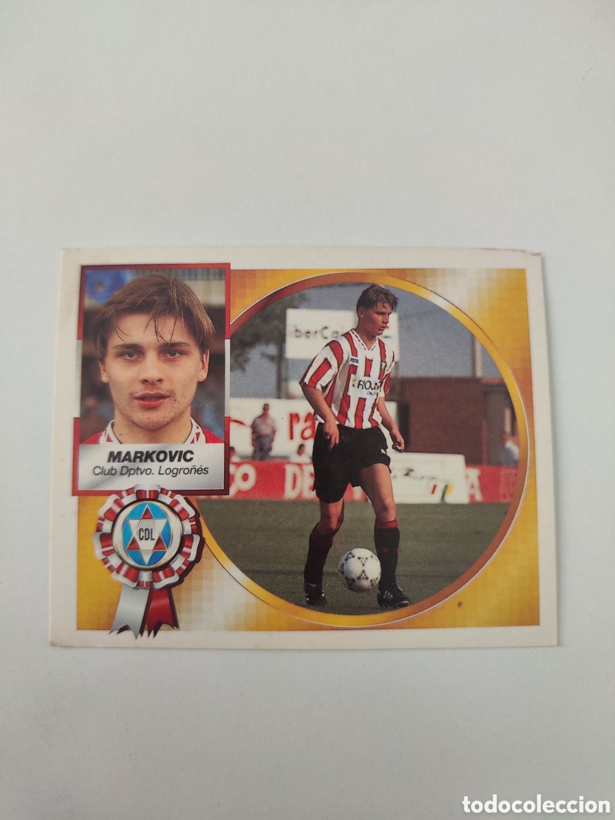 Cromos de f&uacute;tbol: Este 94 95 sin pegar Logro&ntilde;&eacute;s Markovic - Foto 1