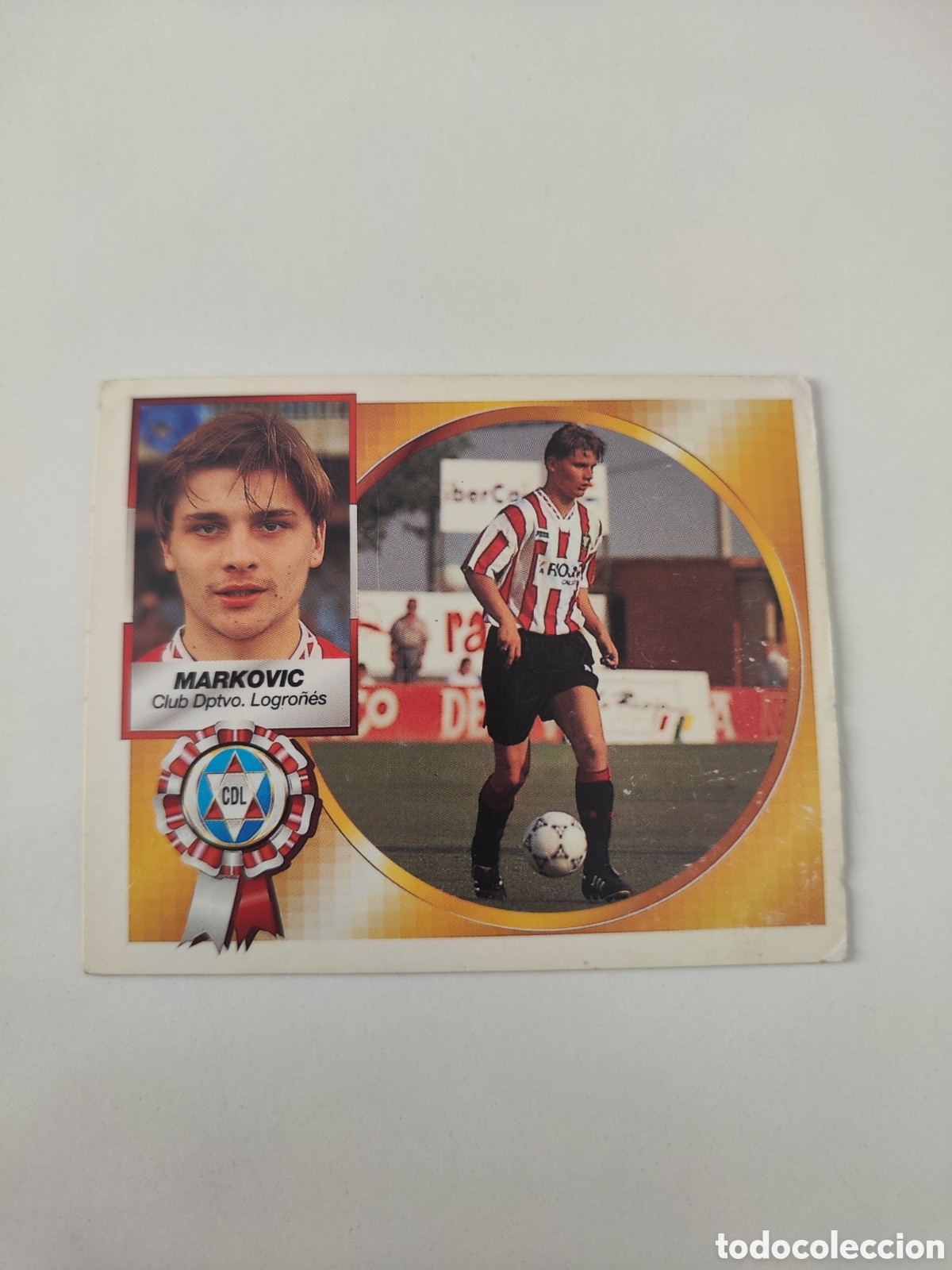 Cromos de f&uacute;tbol: Este 94 95 sin pegar Logro&ntilde;&eacute;s Markovic - Foto 1